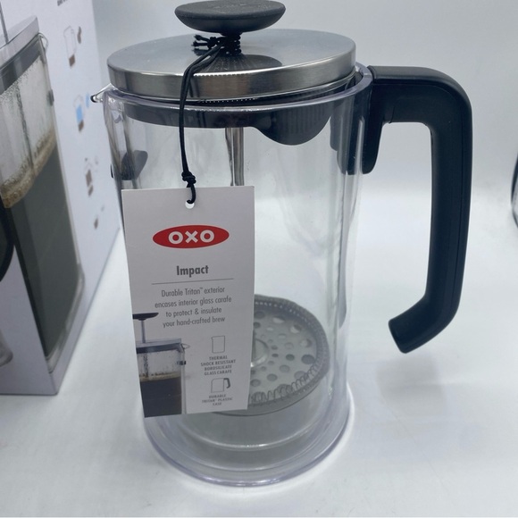 OXO French Press Good Grips 8 Cups Impact Durable Tritan Carafe - Picture 3 of 7